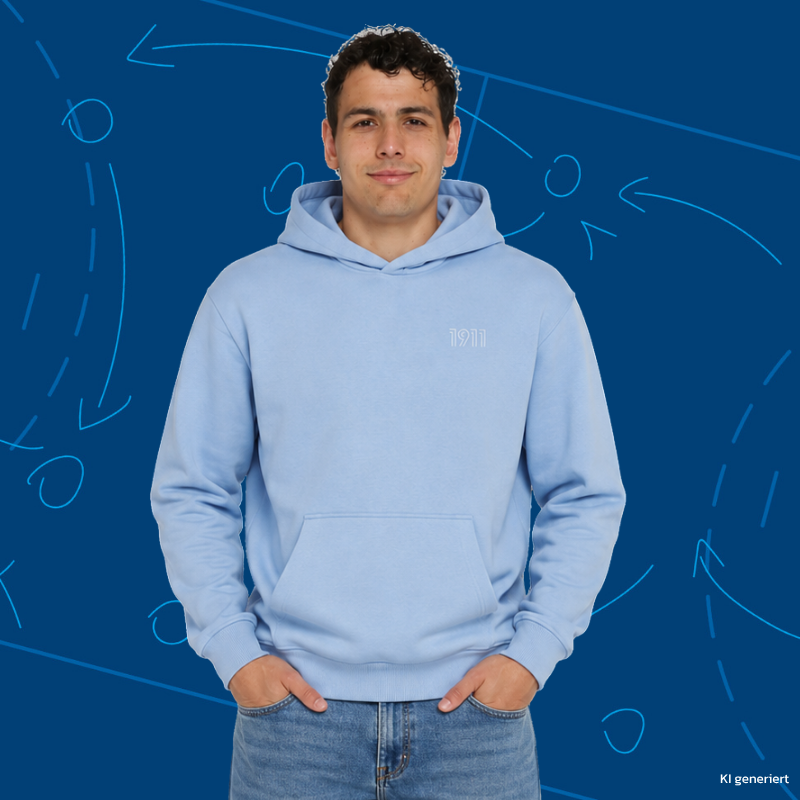 Hoody "1911", skyblue – Bild 3